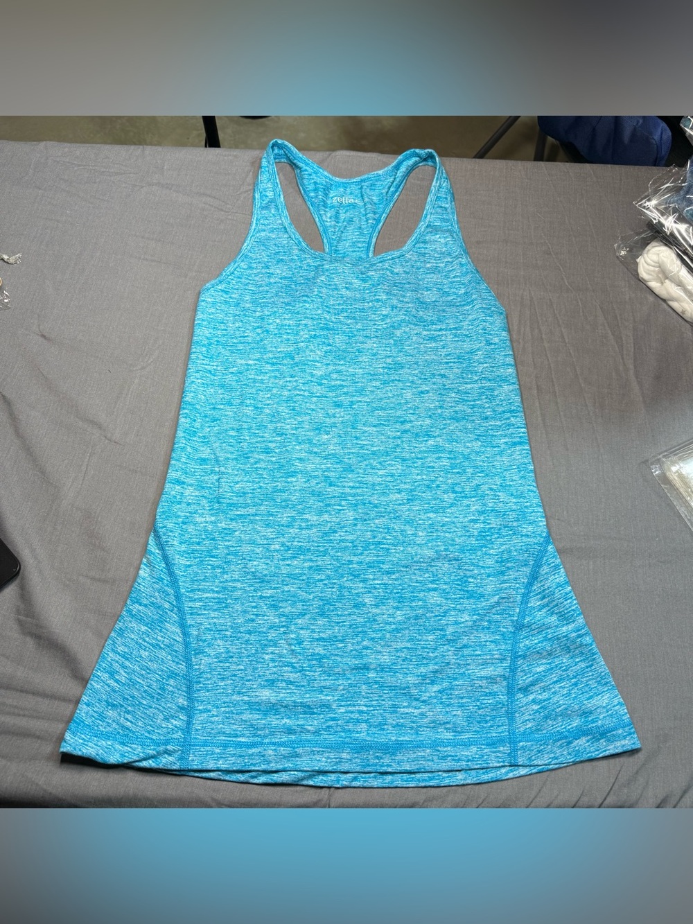 Zella Blue Athletic Racerback Tank Top